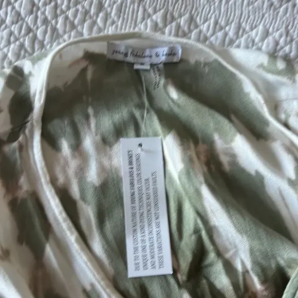 NWT Young Fabulous & Broke Geode Jillian Tie Dye Multi Faux Wrap Tie Waist - Picture 16 of 16